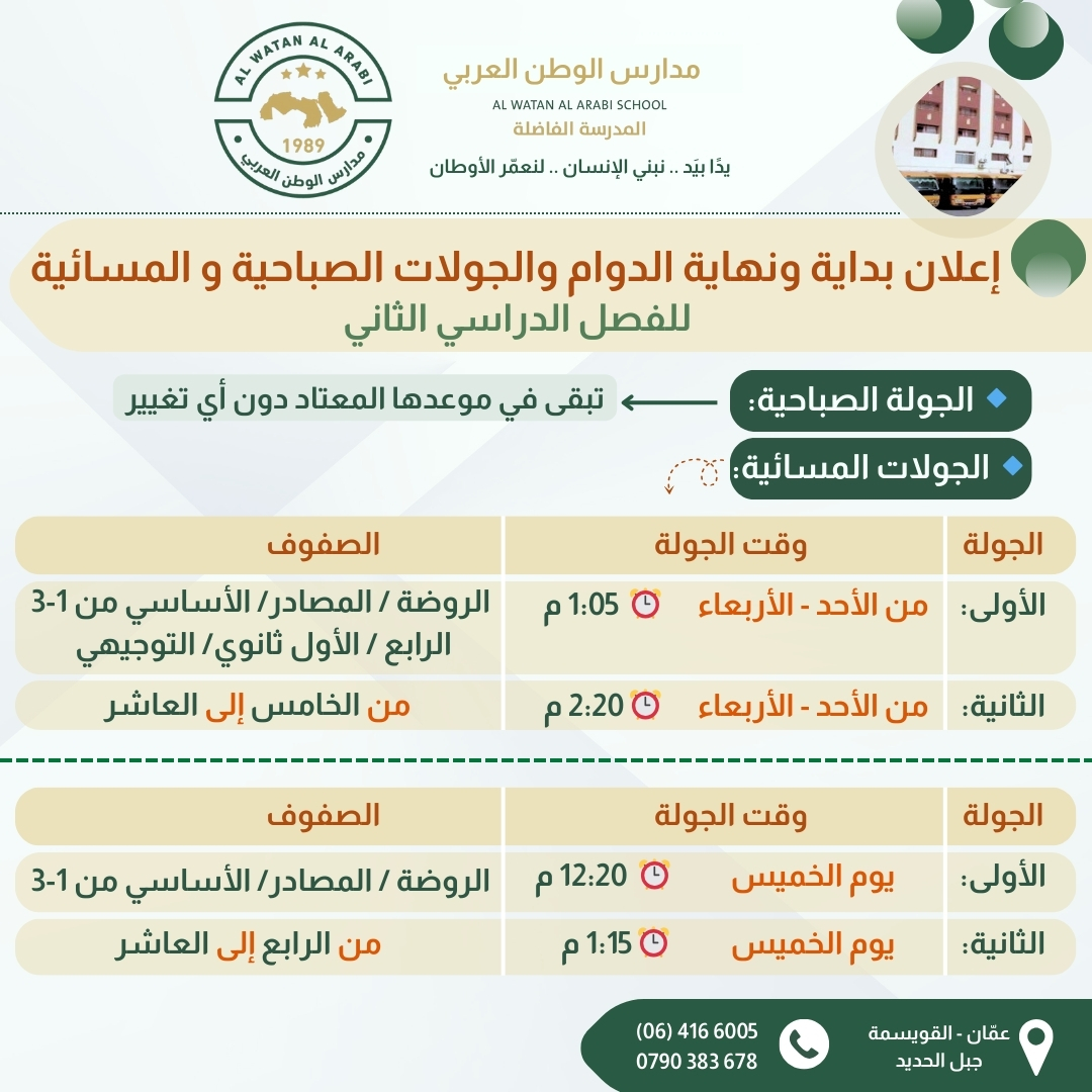 رياض ومدارس الوطن العربي