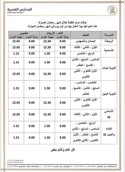 المدارس العمرية