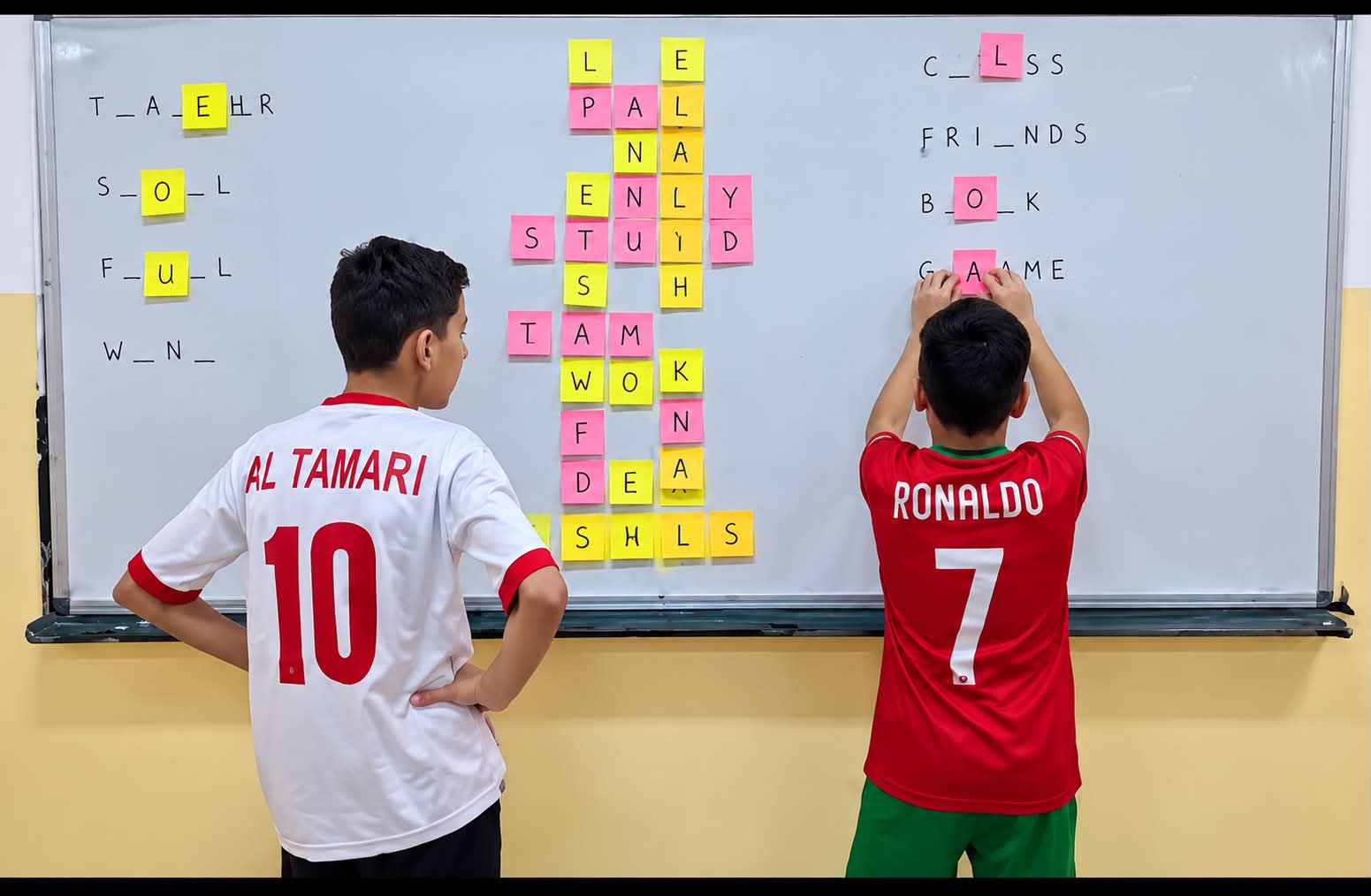 Fun Learning with the “Missing Letters” Challenge