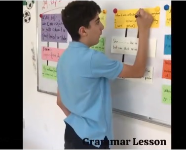 Grade 8 had wonderful time in their English class