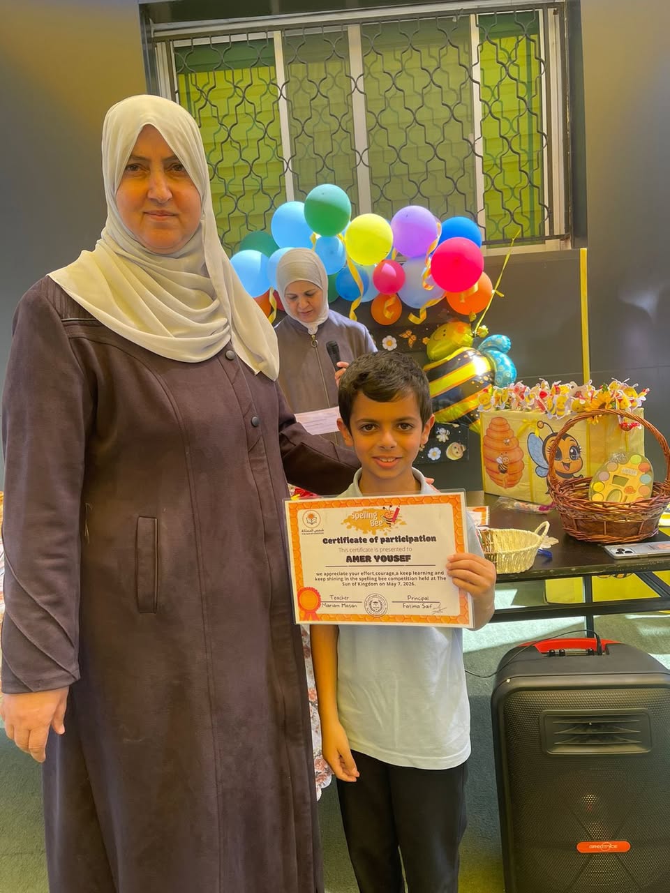 We proudly handed out the certificates and awards